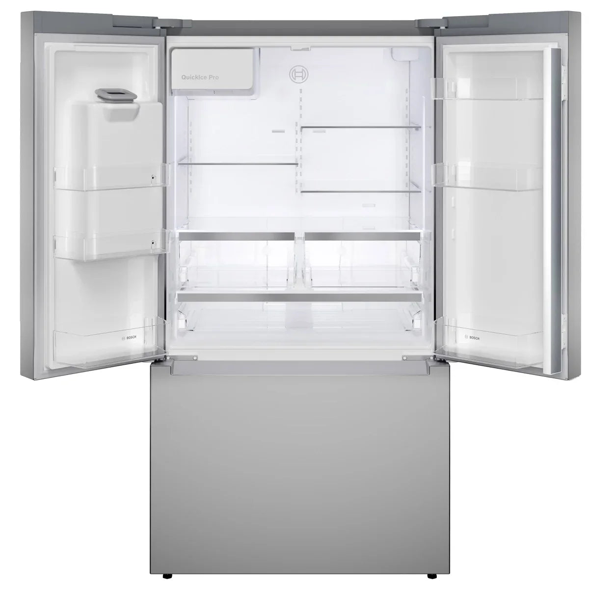 Bosch 500 Series 24 in Stainless Steel German Made Third Rack Dishwasher with Pocket Handle