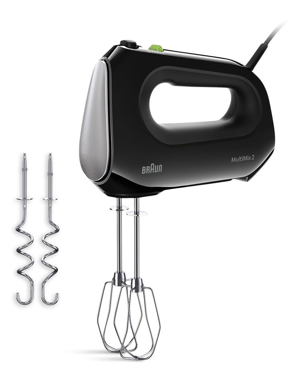 Braun MultiMix 2 5-Speed Hand Mixer, Includes MultiWhisk Beater, 250W, Black Q7