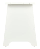 Canvas Kya Wooden Entryway Bench with Storage Rack, White