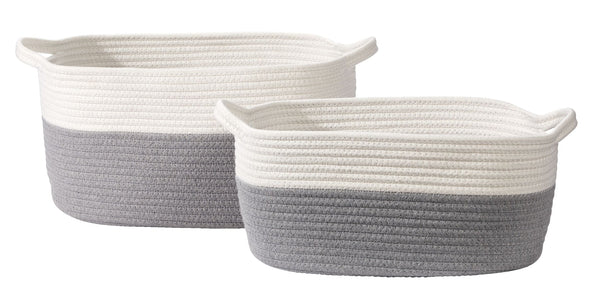 CANVAS Nesting Rope Baskets Set, 2-pk N4