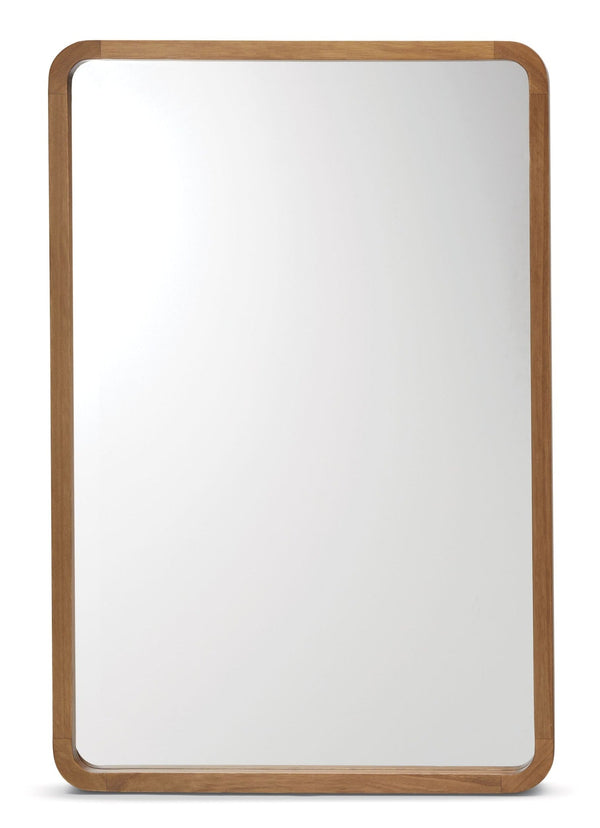 CANVAS Springside Pearwood Rectangular Wall Mirror, Brown, 24 x 36-in L9