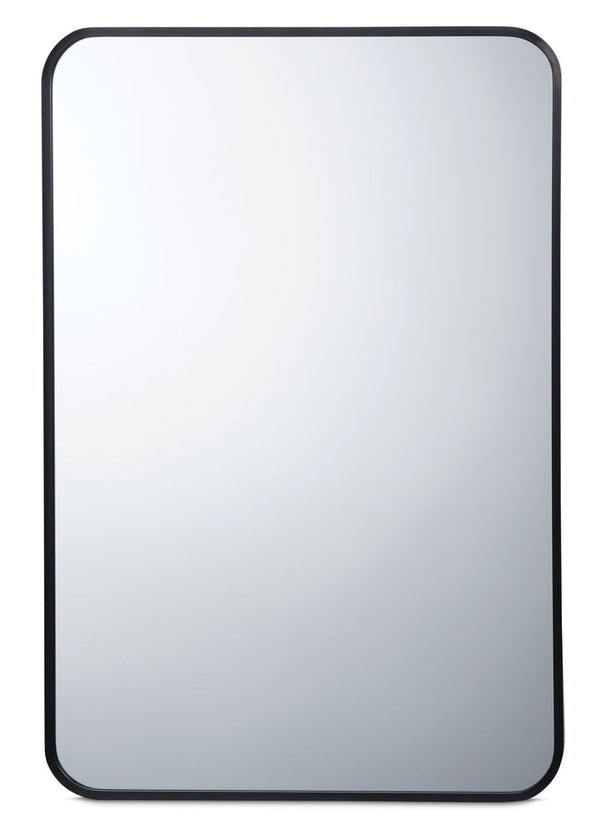 CANVAS Truro Metal Rectangular Wall Mirror, Black, 20 x 30-in M3