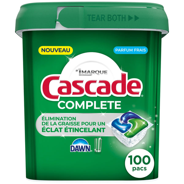 Cascade ActionPacs Complete Fresh Dishwasher Pods, 100-pk N4