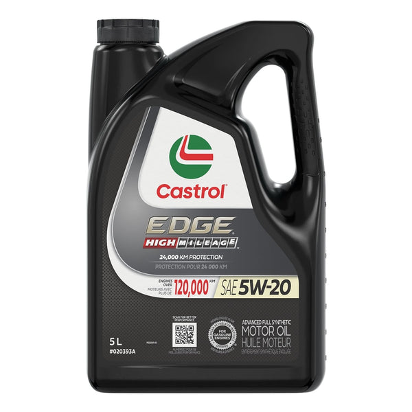 Castrol EDGE High Mileage 5W20 Synthetic Engine/Motor Oil, 5-L G9