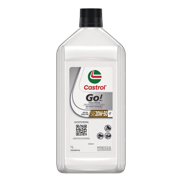 Castrol Go! 4-Stroke 4T Motorcycle Oil 20W50, 946-mL N1