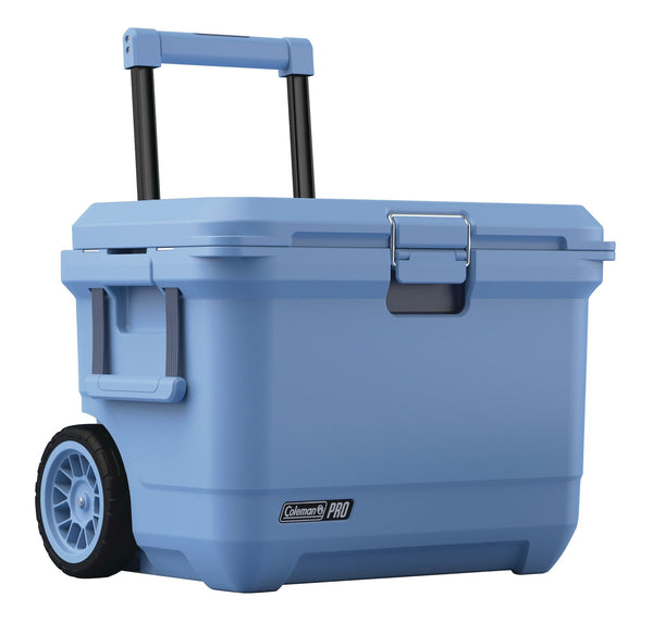 Coleman Pro Wheeled Hard Cooler, Blue, 55 QT D3