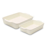 Core Kitchen Dishwasher Safe Cream Nested Baking Dish Set, 2-pc