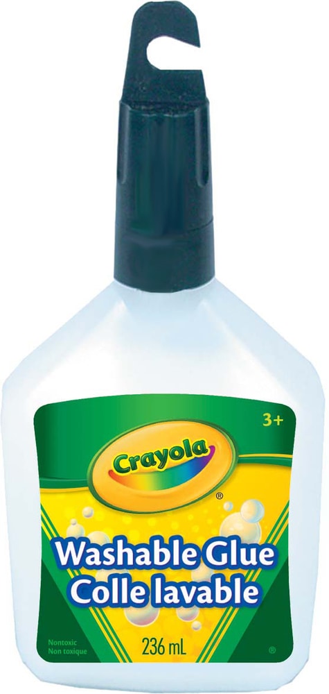 Crayola Washable Glue, White, 236-ml, for Arts & Crafts B1