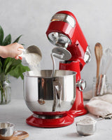 Cuisinart Precision Master Tilt-Head Stand Mixer with 12 Speeds, Red, 5.5qt