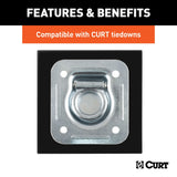 CURT 83607 Tie-Down Anchor Backing Plate, 6-in