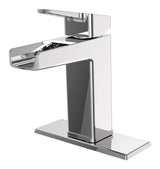 Danze Reeve Single Handle Single Hole 4-in Centerset Bathroom Sink Faucet with Pop-up Drain, Chrome