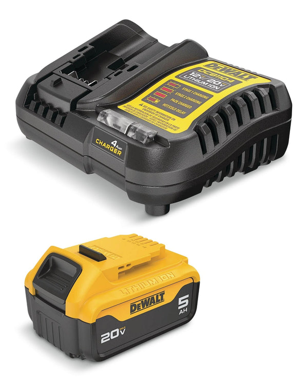 DEWALT 20V MAX 5Ah Battery Starter Kit with LED Indicator C6