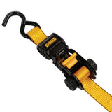 Dewalt DXBC15006X 1,500-lb Ratchet Tie-Down, with Storage Bag, 1-in x 10-ft, 6-pk, Yellow