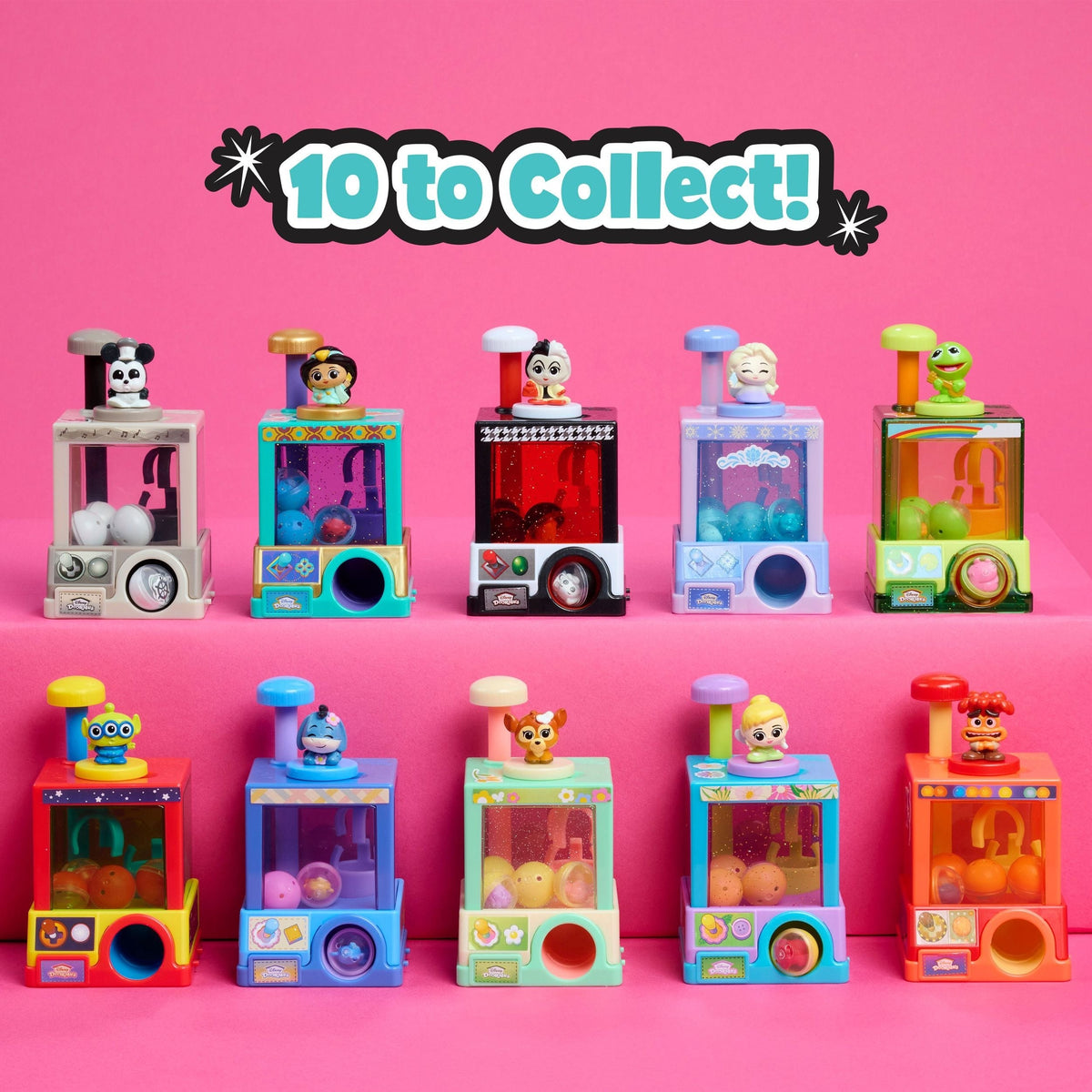 Disney Doorables Whatcha Gotcha Claw Machine for Ages 5+, Assorted Contents