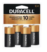 Duracell Coppertop C Alkaline Batteries, All Purpose, 4-pk