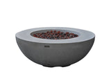 Elementi Lunar Bowl Fire Pit, Natural Gas, Light Grey, 45,000 BTU