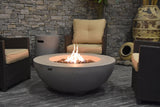 Elementi Lunar Bowl Fire Pit, Natural Gas, Light Grey, 45,000 BTU