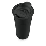 ello Ogden Ceramic Travel Mug, 16-oz, Black, with Silicone Insulated Sleeve