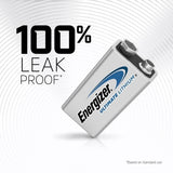 Energizer 2-pk 9V / 9 Volt Lithium Batteries, EZ Turn Lock, PowerSeal