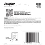 Energizer 2032 Child Shield Lithium Battery, 4-Pack