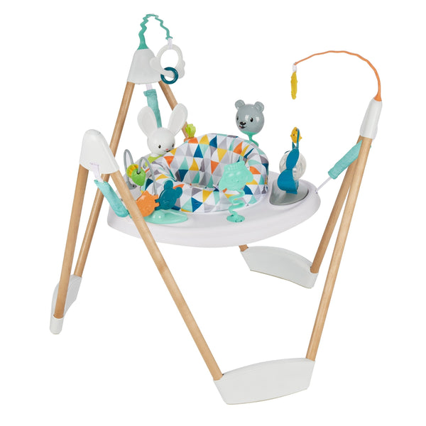 Evenflo ExerSaucer Woodland Wonder Activity Jumper, White P4