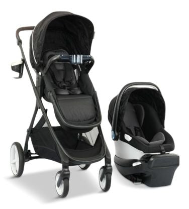 Evenflo Shyft Intuiti Travel System with Revolve LiteMax NXT & Sensory Soothe Infant Car Seat
