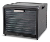 Excalibur Performance Series 10-Tray Food Dehydrator, Steel, 700W, Stainless Steel, Black