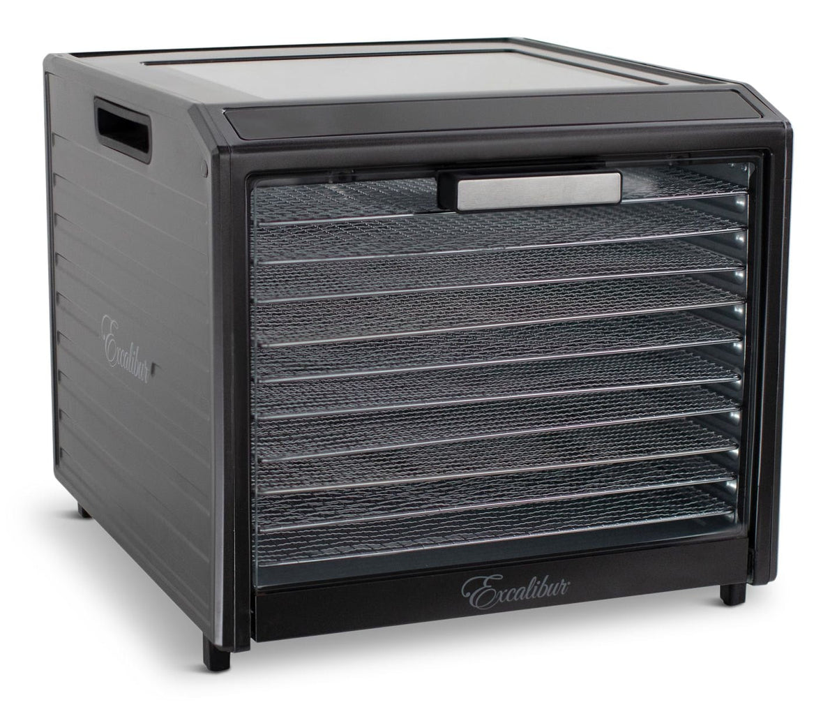 Excalibur Performance Series 10-Tray Food Dehydrator, Steel, 700W, Stainless Steel, Black
