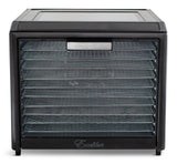 Excalibur Performance Series 10-Tray Food Dehydrator, Steel, 700W, Stainless Steel, Black