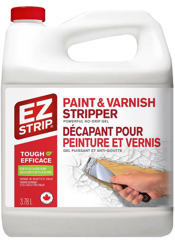 EZ Strip Professional Strength Paint Remover & Varnish Stripper Gel, Low VOC, 3.78-L P5