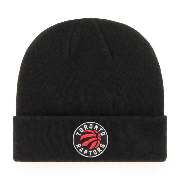 Fan Favorite NBA Toronto Raptors Mass Freeze Knit Cuffed Toque with Embroidered Logo, Black O5