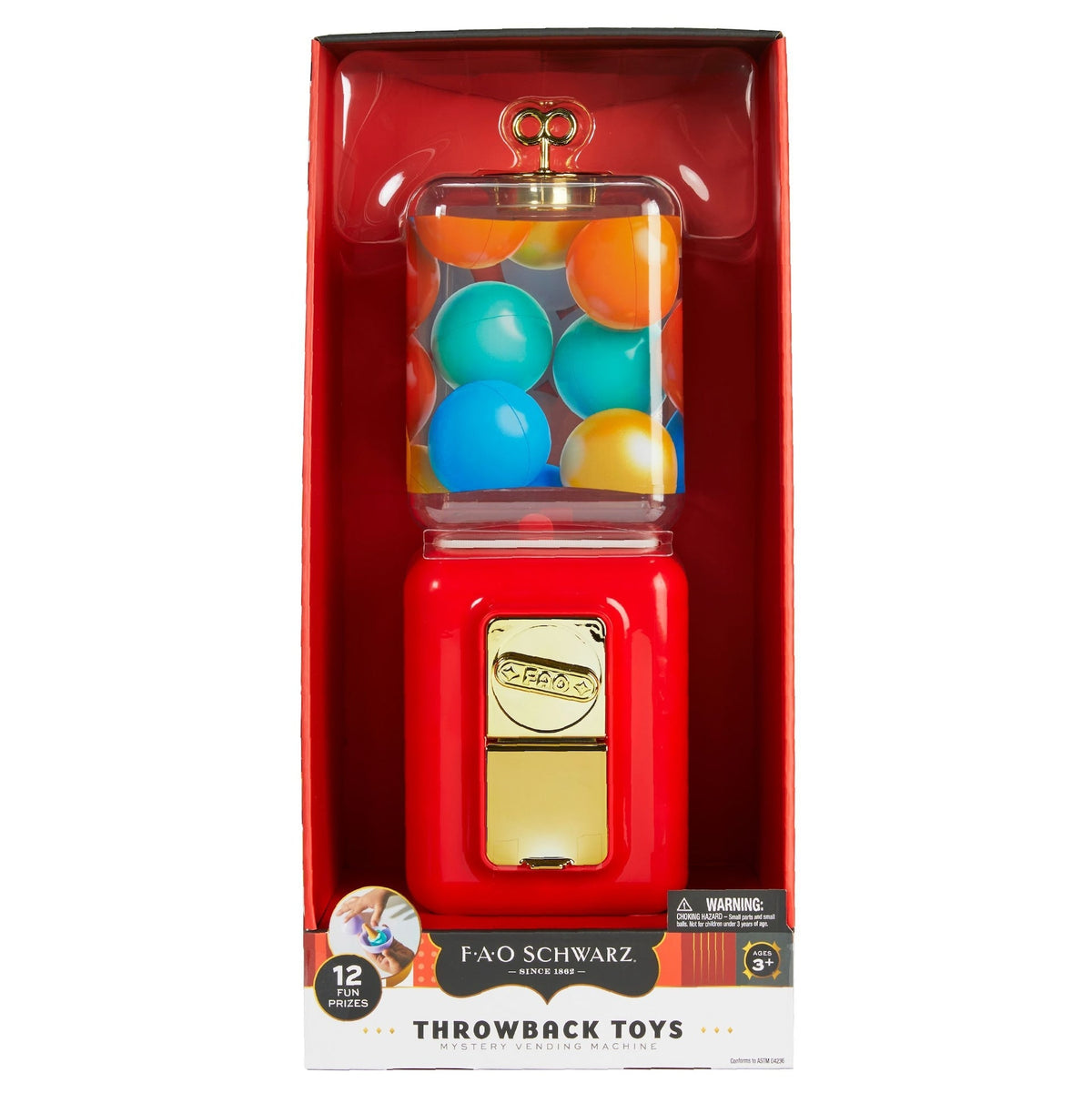 FAO Schwartz Throwback Toys Vending Machine, Red