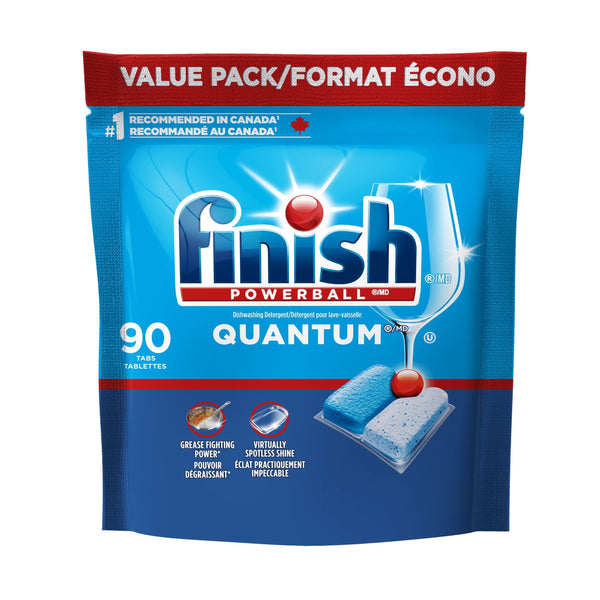Finish Powerball Quantum Dishwasher Detergent Tabs Value Pack, Fresh Scent, 90-pk D7