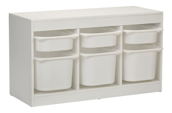 For Living 6-Bin Stackable Pull Out Organizer, White A4