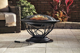 For Living Savona Round Wood-Burning Outdoor Fire Bowl/Fire Pit, 29.5 x 20-in