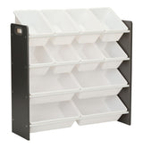 For Living Stain & Rust Resistant Sturdy 12-Bin Organizer, Grey
