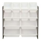 For Living Stain & Rust Resistant Sturdy 12-Bin Organizer, Grey