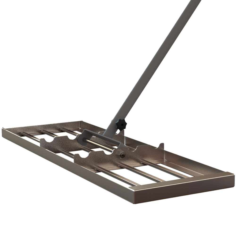 Garant Heavy Duty Long Handle Lawn Levelling Rake for Yard/Garden