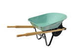 Garden Club 1-Wheel Steel Wheelbarrow for Garden/Yard, Rust-resistant, 5-cu-ft
