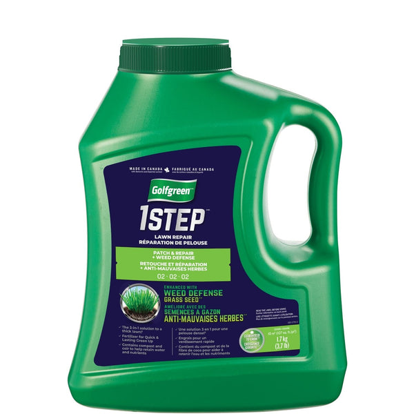 Golfgreen 1-Step Patch & Repair + Weed Defense 02-02-02 Grass Seed, 1.7-kg V8