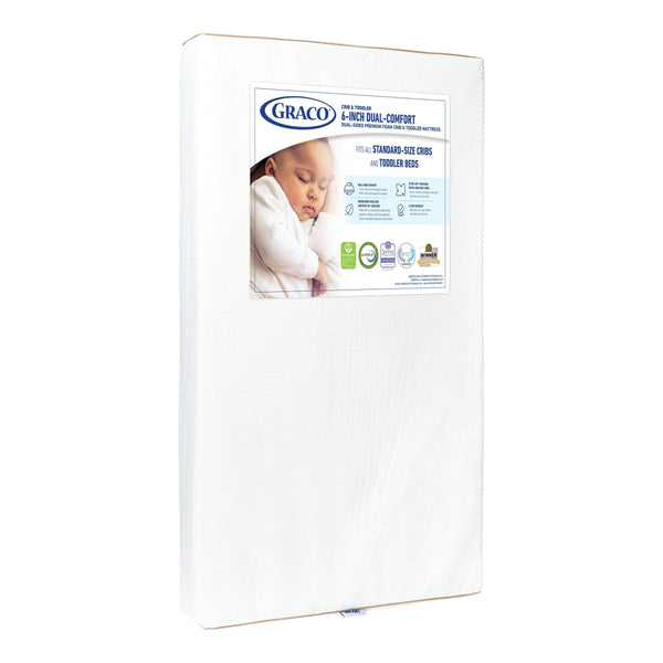 Graco Premium Dual-Comfort Crib & Toddler Mattress D4