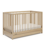Graco Teddi 4-in-1 Convertible Crib with Drawer, Driftwood