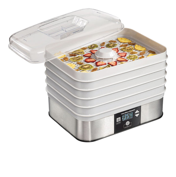 Hamilton Beach Digital Food Dehydrator with Adjustable Thermostat, Grey M7