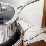 HENCKELS Paradigm Hybrid Ceramic Non-Stick Tri-ply Clad Cookware Set, 11-piece