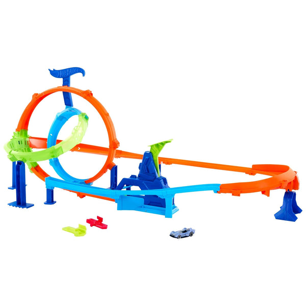Hot Wheels Rapid Launch and Loops Car Set H8