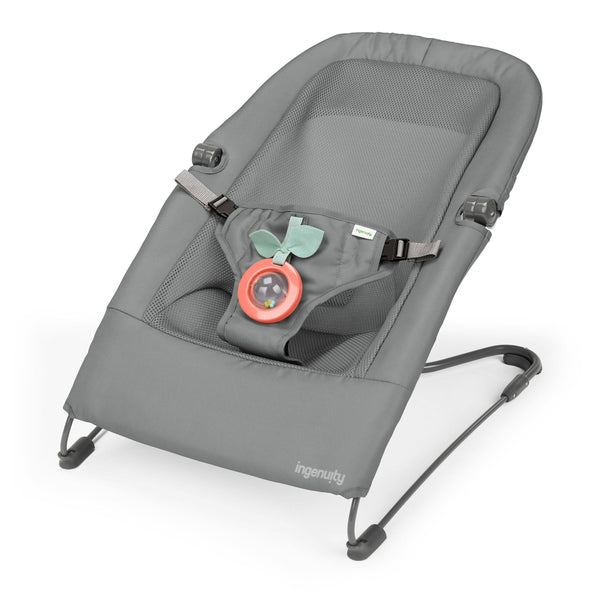 Ingenuity HPP Fold Flat Baby Bouncer, Grey W2