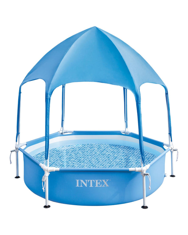 Intex 6-ft x 15-in Canopy Metal Frame Wading Pool K5