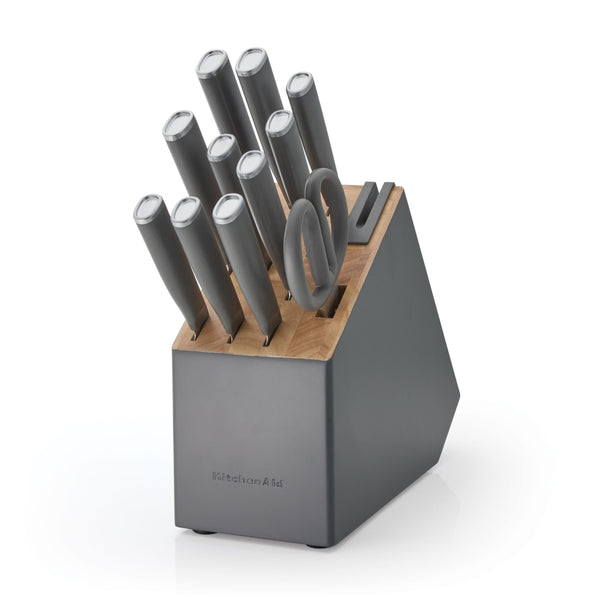 KITCHENAID 12PC CHARCOAL GRAY SELF-SHARPENING SET R4