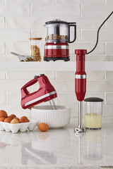 KitchenAid Compact 3.5 Cup Food Chopper/Mini Food Processor with Dishwasher Safe Parts, Empire Red