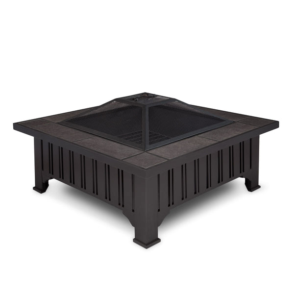 Lafayette Square Wood Burning Fire Pit in Black, 34-in B8